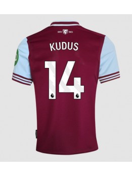 Billige West Ham United Mohammed Kudus #14 Hjemmedrakt 2024-25 Kortermet